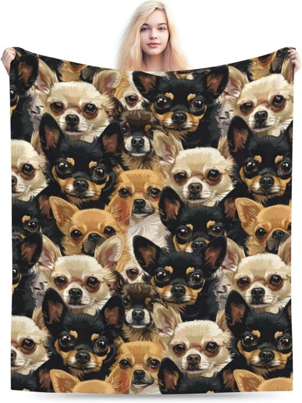 Cozy Chihuahua Blanket for Dog Lovers - Soft Flannel Throw for Home & Travel